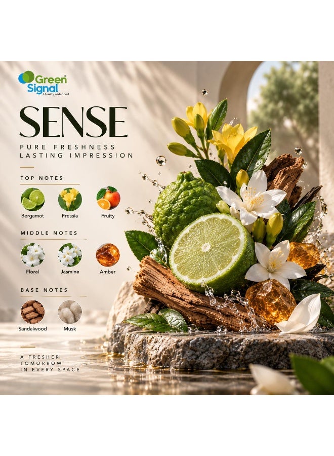Green Signal Sense Fragrance Oil 500ml – Elegant & Soft Scent for Diffusers & Humidifiers – Long-Lasting Concentrated Aroma - Image 2
