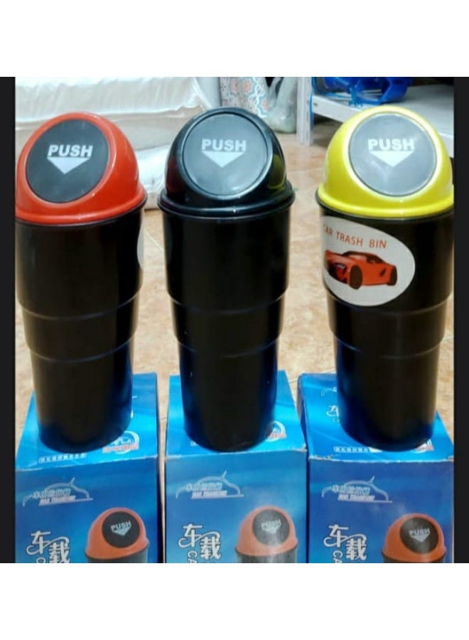 A set of three small car trash bins. - Image 2