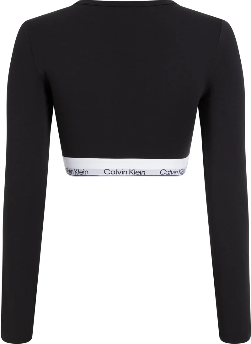 كالفن كلاين Logo Band Crop Top