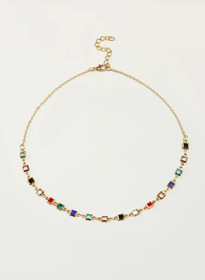 Take Two  Rhinestone Necklace for Women | Best Price UAE