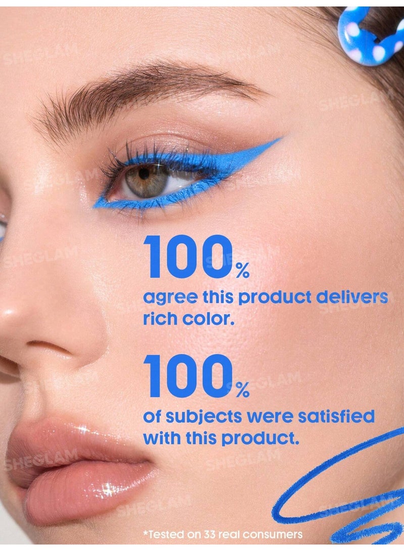 شيجلام Boldline Longwear Multi-Function Gel Liner- Azure Blue Kohl Kajal Azure Blue - Image 3