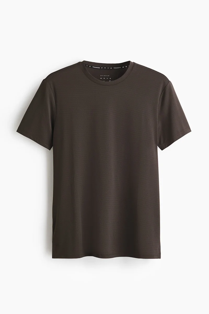 اتش اند ام بلوزة رياضية بقصّة ماسل من قماش دراي موف