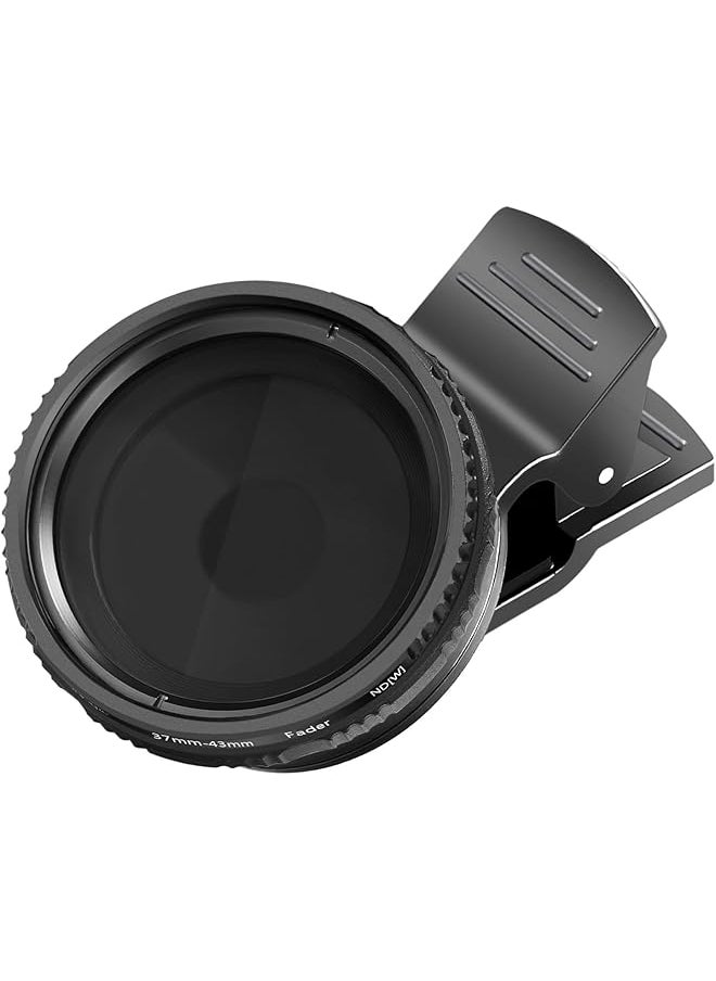 erorex - Neewer 37Mm Clip On Nd 2 400 Cellphone Camera Lens Filter Kit Adjustable Neutral Density Filter With Phone Clip For Iphone - Image 1