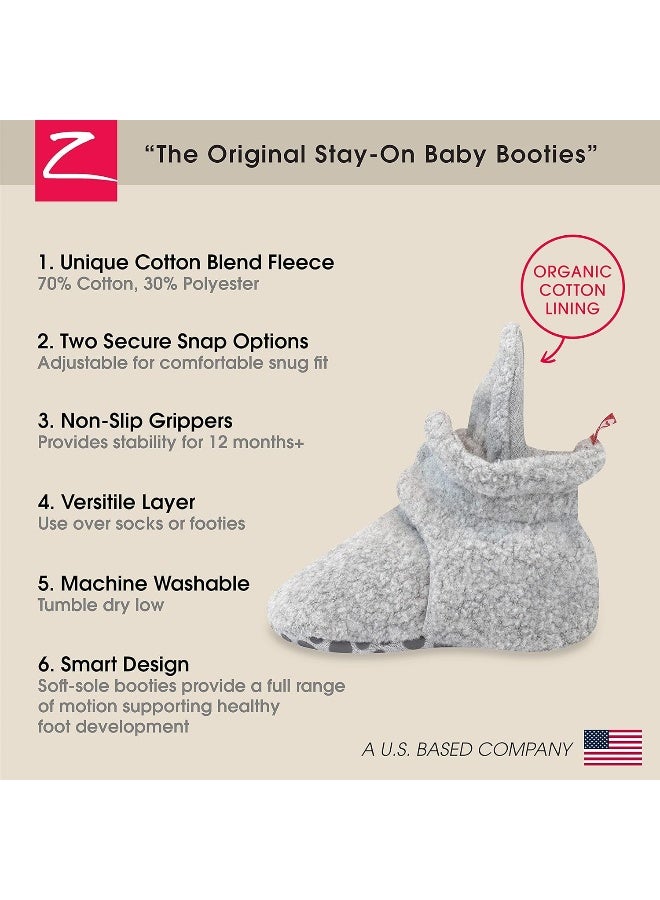 Zutano Cozie Fleece Baby Booties, Unisex, For Newborns and Infants - Image 3