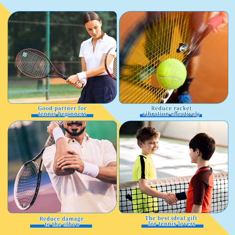 Chalyna 25 Pieces Tennis Racket Vibration Dampeners Silicone Tennis Dampeners Cartoon Vibration Dampeners for Tennis Racket Racquetball - Image 5