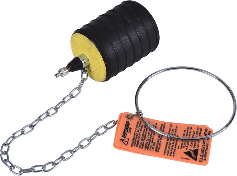 Cherne 276348 Multi-Size Test-Ball Plug for 3 in. - 4 in. Pipes, Black - Image 3