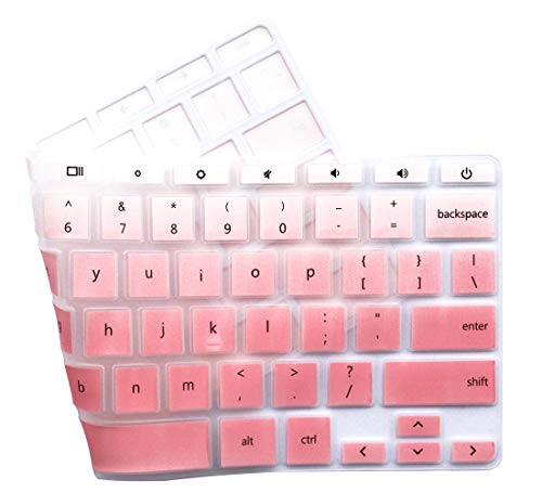 UHamn Keyboard Cover Compatible for HP Chromebook 14 G2 G3 G4 Series & HP Chromebook 14-ak 14-ca 14-db 14-X Series & HP Chromebook 11 G2/G3/G4/G5/G6 EE Series & HP Chromebook x360 11.6" - Pink Ombre - Image 4