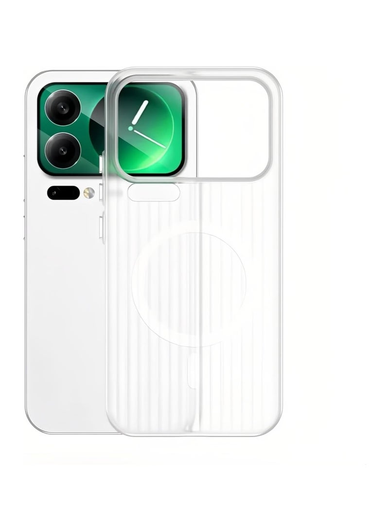 general Case compatible with Xiaomi 17 Pro 2025, Ultra-thin Wavy Matte MagSafe Case, Magnetic Wireless Charging Phone Case