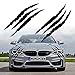 HungMieh 2PCS Claw Mark Car Decak Car Headlight Decal158 Inch Monster Claw Scratch Stripe Stickers for Dodge ChallengerCharger Black - Image 2