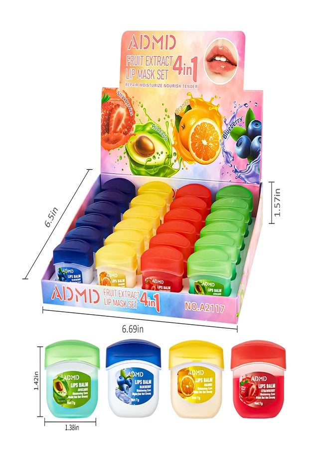 Yehenarn Lip Moisturizing Set, Lipstick, 24 Nourishing And Lip Balm Fruit Flavor Sets, Suitable For Dry Peeling, Dull, Lip Lines, Moisturizing And Repairing Lipstick - Image 2