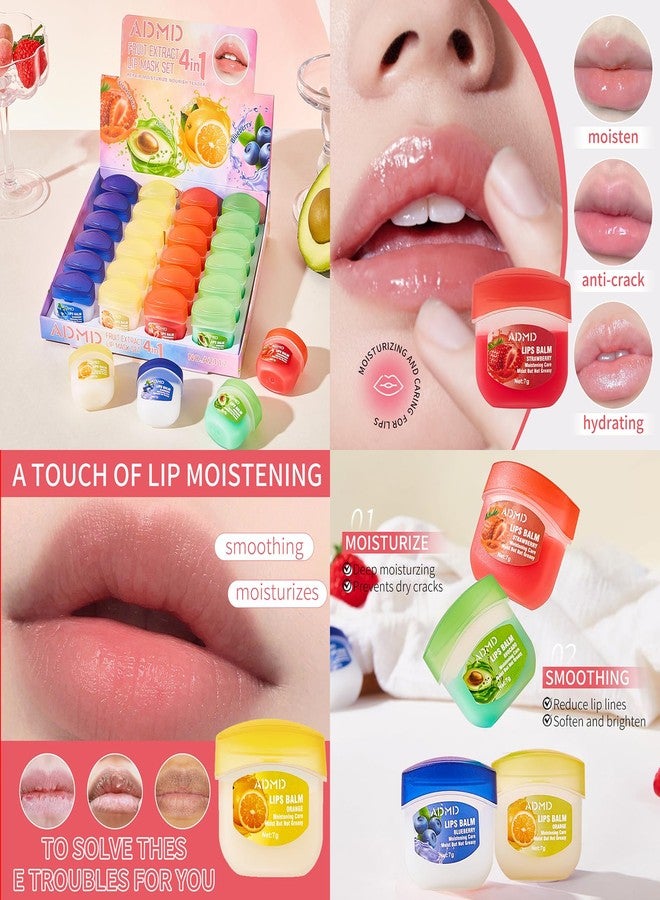 Yehenarn Lip Moisturizing Set, Lipstick, 24 Nourishing And Lip Balm Fruit Flavor Sets, Suitable For Dry Peeling, Dull, Lip Lines, Moisturizing And Repairing Lipstick - Image 5