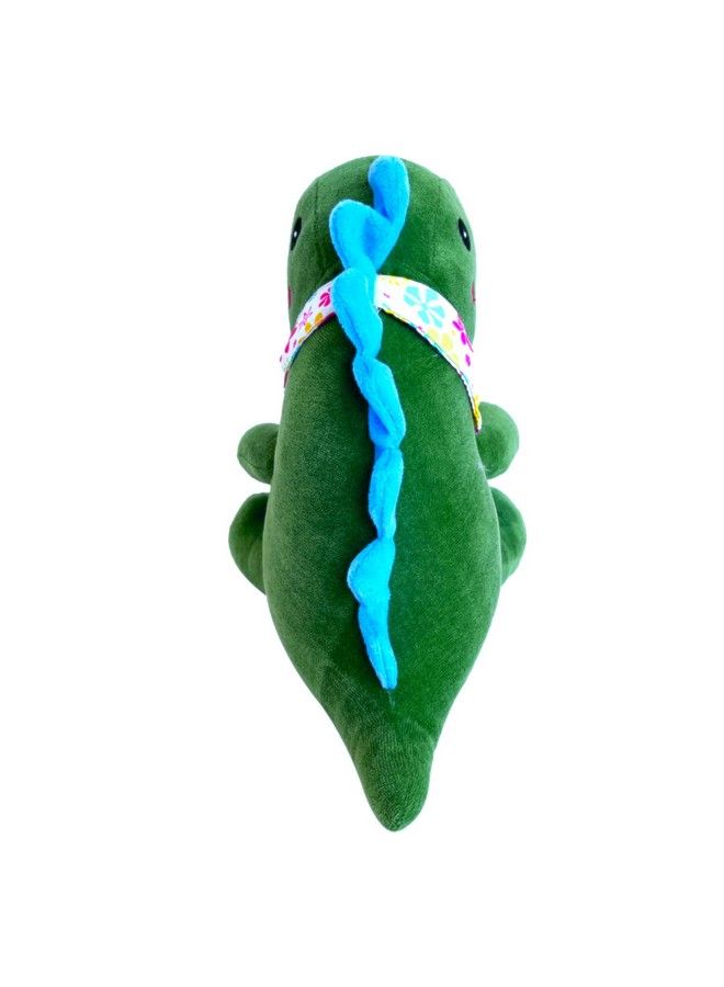 Webby Plush Cute Sitting Dinosaur Stuffed Soft Animal Toys For Kids 25 Cm (Green) - Image 4