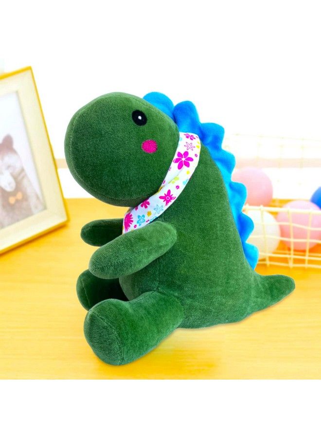 Webby Plush Cute Sitting Dinosaur Stuffed Soft Animal Toys For Kids 25 Cm (Green) - Image 5