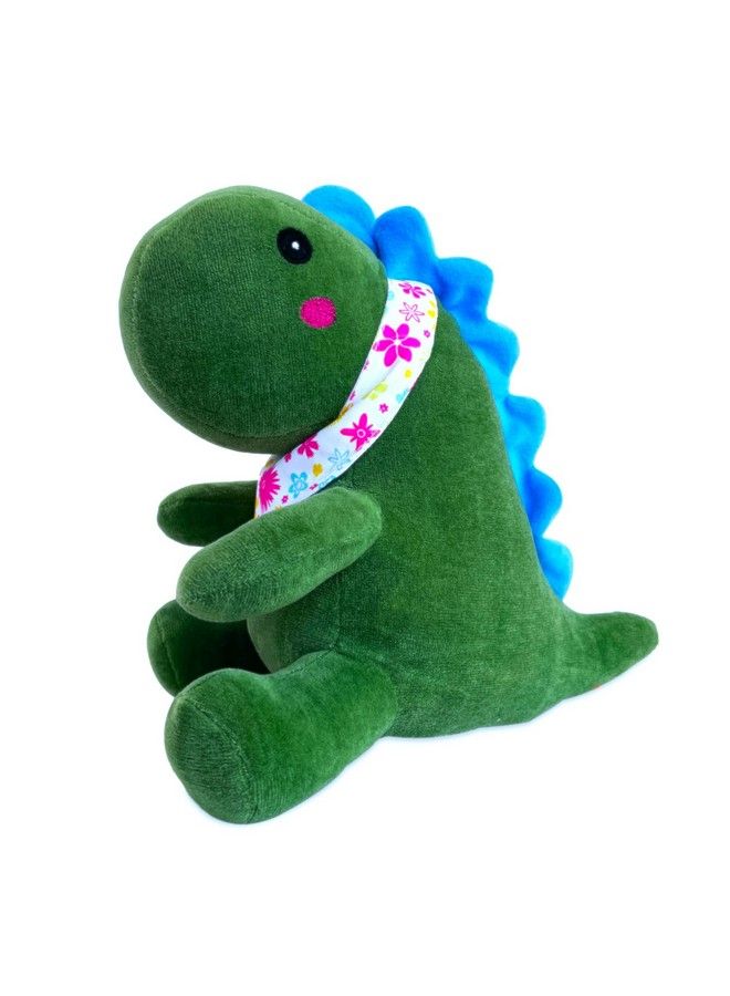 Webby Plush Cute Sitting Dinosaur Stuffed Soft Animal Toys For Kids 25 Cm (Green) - Image 2