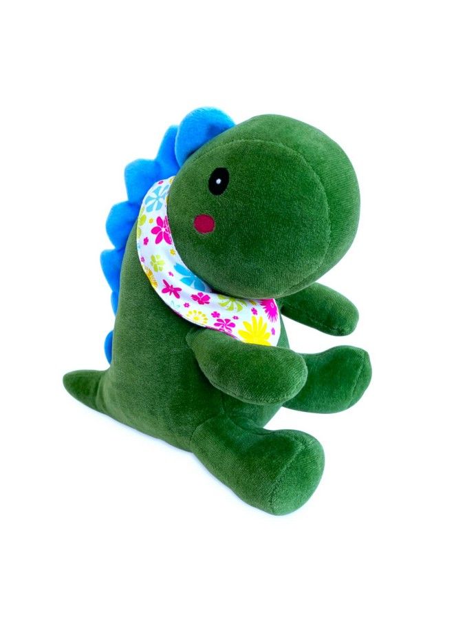 Webby Plush Cute Sitting Dinosaur Stuffed Soft Animal Toys For Kids 25 Cm (Green) - Image 3