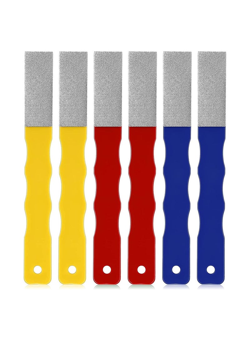 Diamond Sharpening Hones Sets, #220,400,600 Color Coded Tools Flat Hand File Knife Sharpener for Hunting Outdoor Camping, 3 - 6 Pcs - Image 1