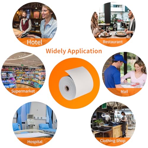 CLASSY Thermal Paper 3 1/8 x 230ft, 5 Rolls Receipt Paper for Cash Registers Printer, ATM Machine,Compatible with Wide Range of POS Systems for Small Business - Image 5