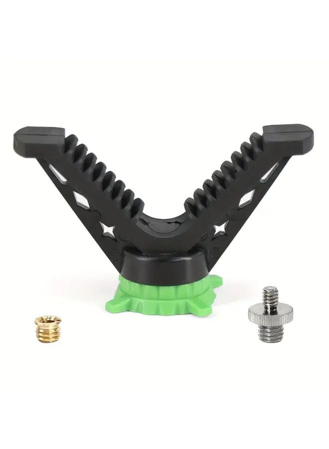 HTPV007 V Yoke Tripod Head 360 Degree Rotation Portable Camera Mount For Hunting - Image 1