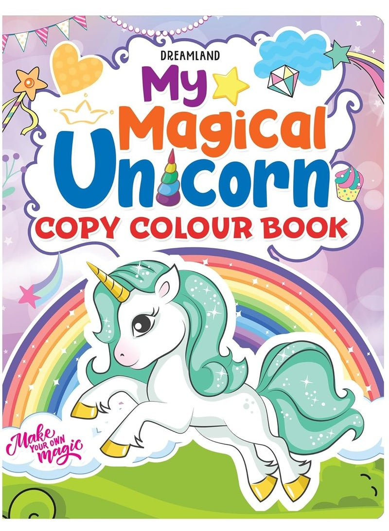 My Magical Unicorn Copy Colour Book for Children Age - Image 1