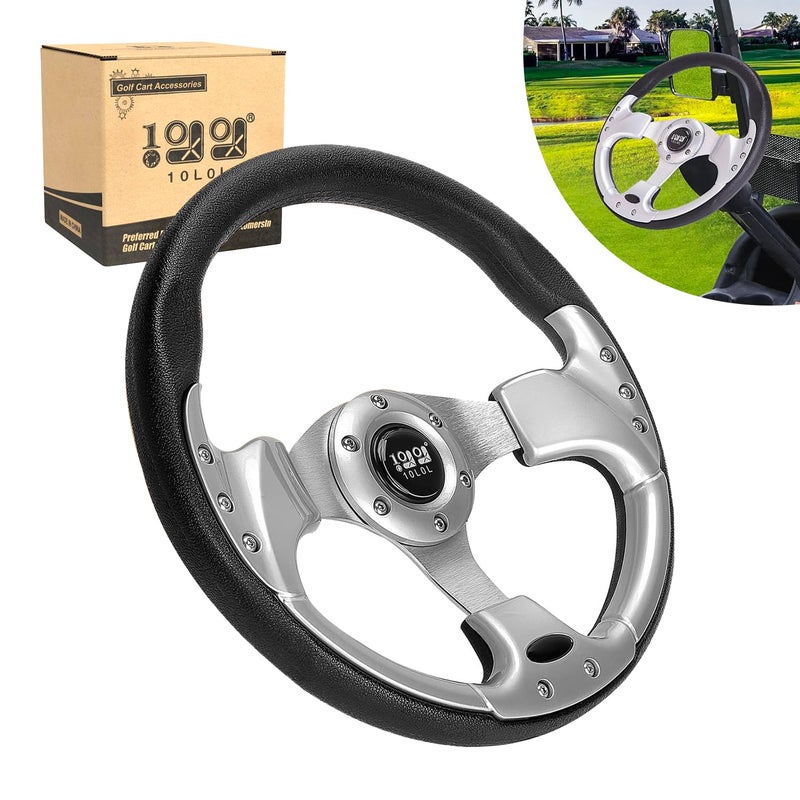 10L0L Golf Cart Steering Wheel for Yamaha EZGO TXTRXVValor Club Car DSPrecedentOnwardTempo Golf Carts