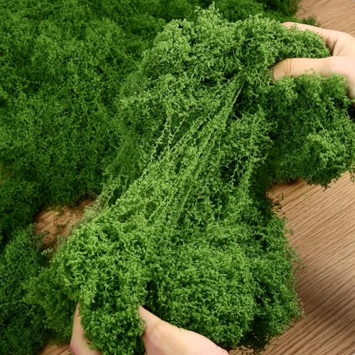 Draupnir Fake Green Moss for Plants Indoor, 5.3OZ Fake Moss for Crafts Preserved for DIY Decorative mossTable Centerpieces Decor Fairy Garden Floral Wedding (150g) - Image 4