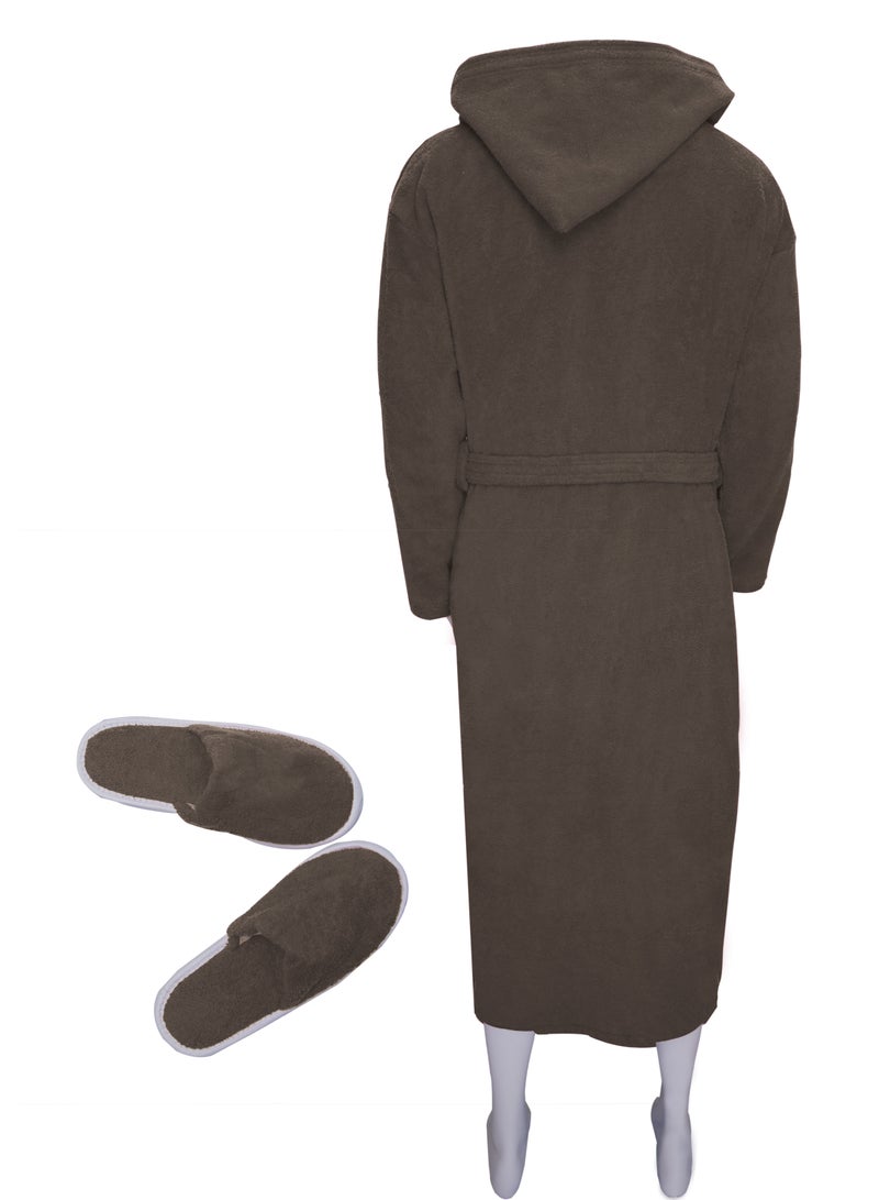 Banotex Bathrobe With Slipper, Elbow And Waiste Belt  - Image 2