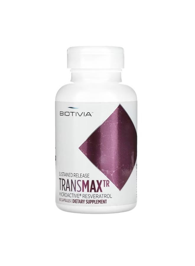 BIOTIVIA TransmaxTR MicroActiveResveratrol 60 Capsules - Image 1