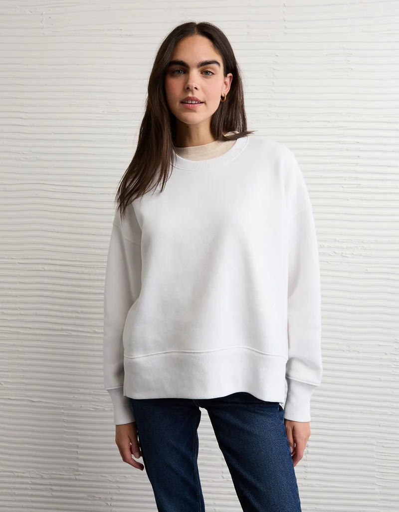 American Eagle  AE Everyday Luxe Oversized Sweatshirt for Women | Best Price UAE