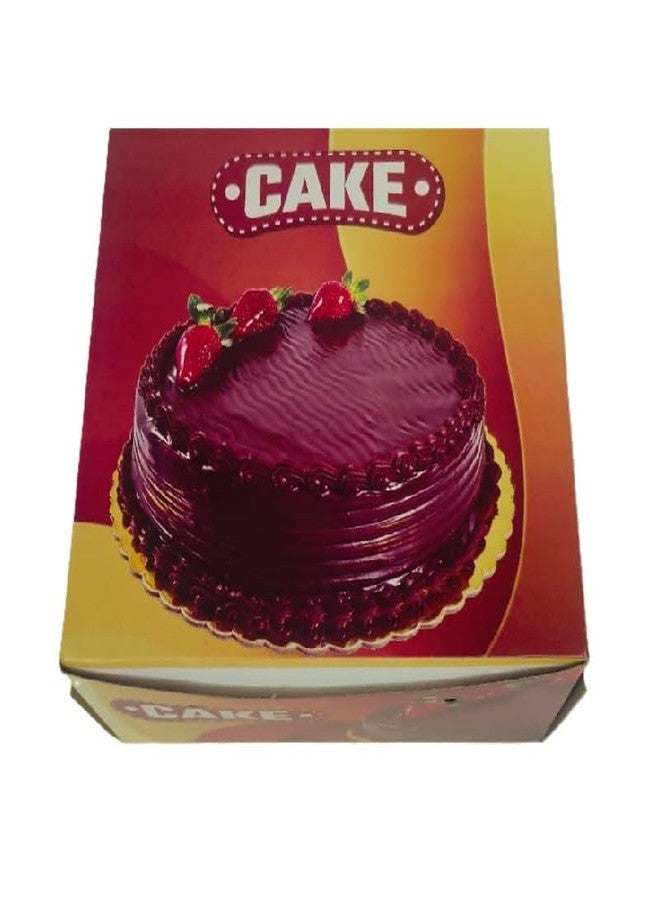 XilaMagic Paper Cake Box Set, 8x8x4 Inches, Gold, Pack of 10, Food Grade - Image 2