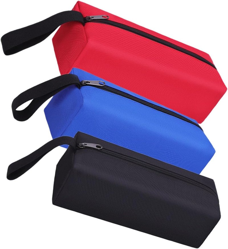 Zerodeko 3pcs Oxford Cloth Tool Organizer Bags Set, Thickened Wear-resistant Zippered Tool Pouch Tote for Hardware Storage, Large Capacity Portable Utility Bags for Travel and Gardening - Image 1