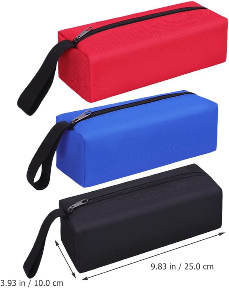 Zerodeko 3pcs Oxford Cloth Tool Organizer Bags Set, Thickened Wear-resistant Zippered Tool Pouch Tote for Hardware Storage, Large Capacity Portable Utility Bags for Travel and Gardening - Image 2