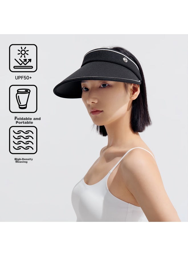 Vvc Chengyi Same Style Sun Protection Hat For Women, Summer Sun Hat, Full Face Sunshade Hat, Visor Hat, Elegant Black - Image 3
