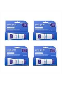 PersaGel 10 Acne Medication Spot Treatment with Maximum Strength 10 Benzoyl Peroxide Topical Pimple Cream Acne Gel medication for Face Acne with Benzoyl Peroxide, 4 Count