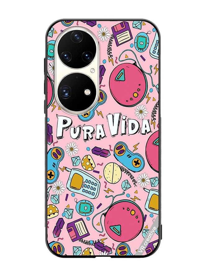 VR CREATIVE Protective Case Cover For Huawei P50 Pro Pop Art Design Multicolour - Image 1