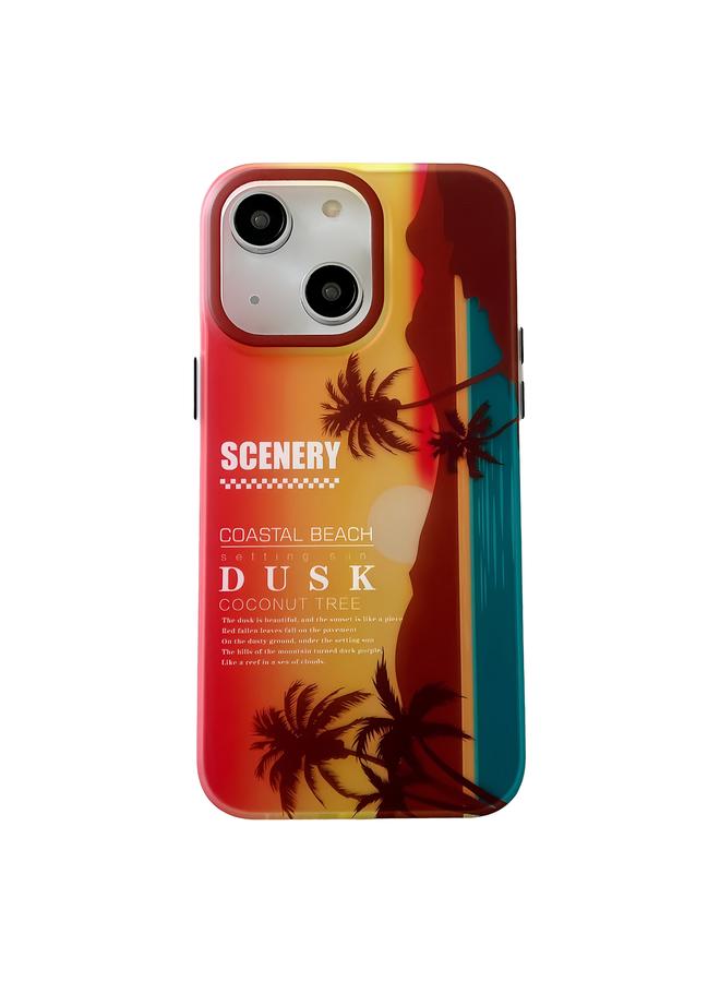 erorex Case For iPhone 15 Coconut Dual-side Laminating Laser Frosted Phone Case - Image 1