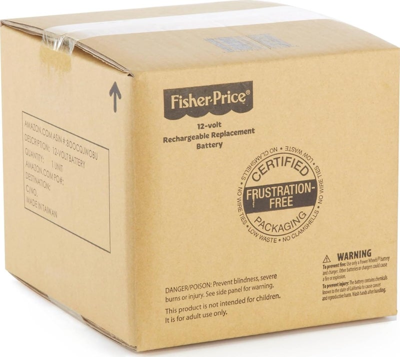 Power Wheels 12-Volt Rechargeable Battery, Replacement Battery For Ride-On Vehicles - Image 3