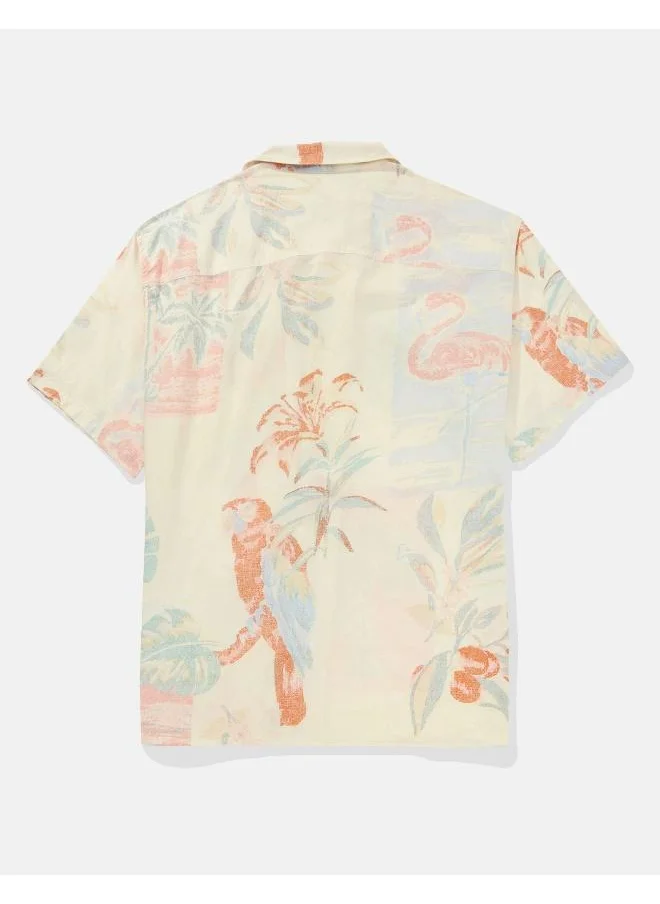 American Eagle Relax Fit Printed Shirt