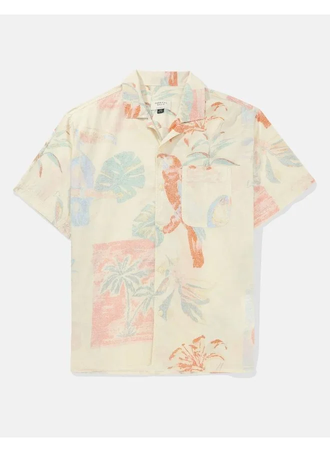American Eagle Relax Fit Printed Shirt