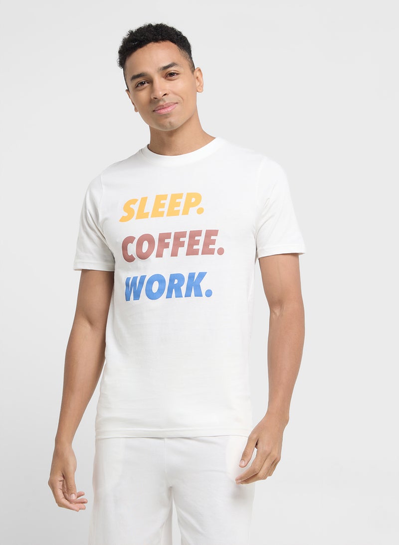 Robert Wood Nightwear T-Shirt & Shorts Sets  - Image 3