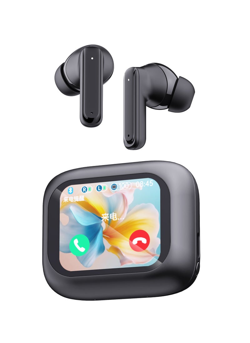 Wireless Bluetooth 5.4 Headphones Touch Screen Earbuds ENC Call Noise Cancelling In-Ear Headphones USB Charging Case Earbuds Waterproof IPX4 - Black - pzsku/ZE6C63BE3DBE075D9D14EZ/45/1741442707/60912bad-3ef6-4c5f-9417-cc23380ef9f6