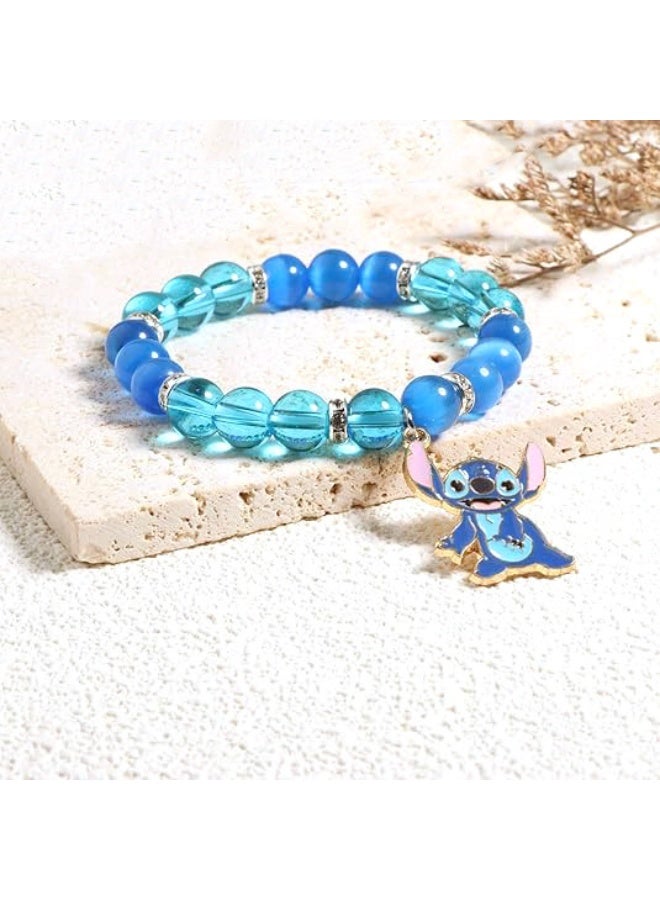 Stitch Cartoon Crystal Beaded Fashion Bracelet 2 Pack for Men and Women - Image 4