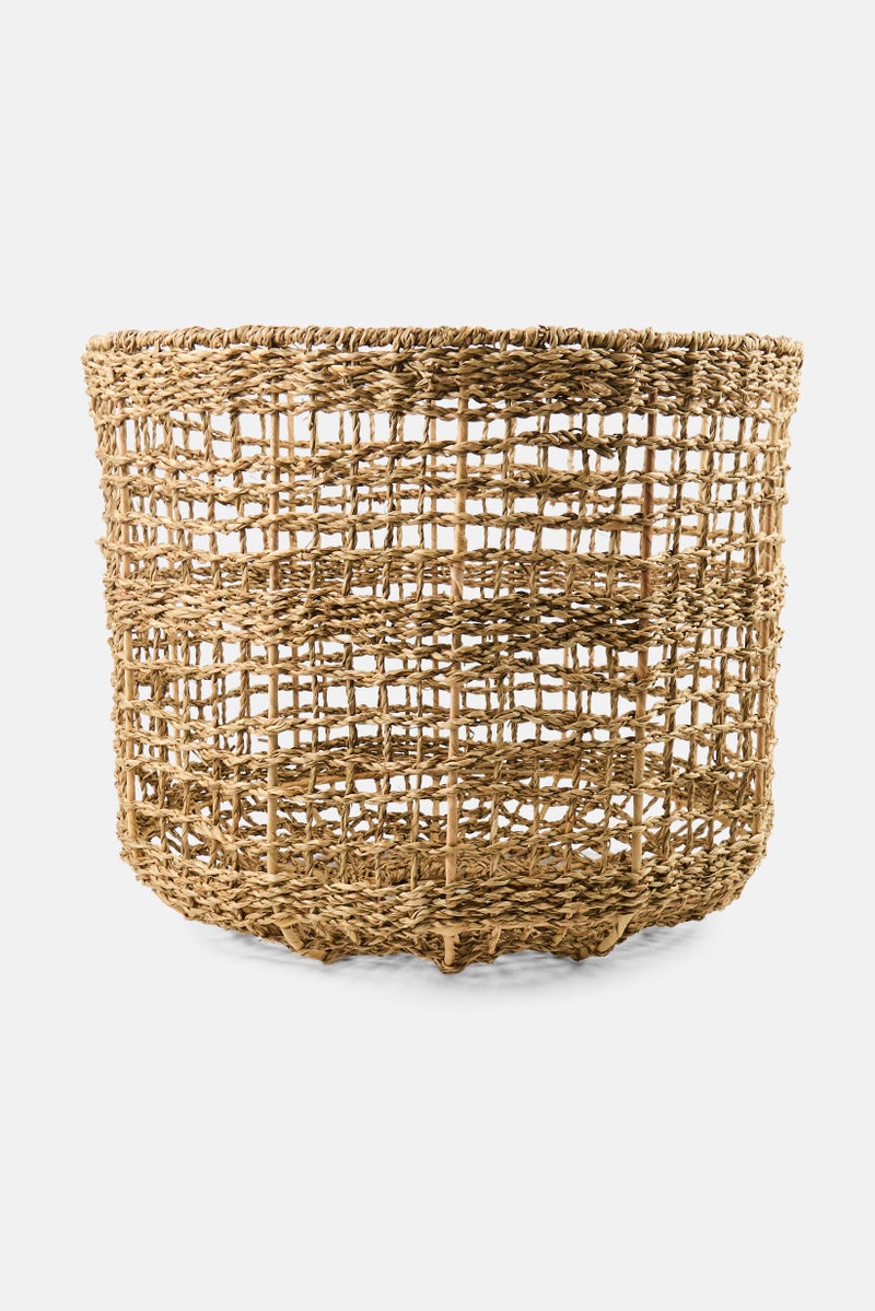 Muy Mucho Natural Fiber Screen Lampshade, Tan  - Image 1
