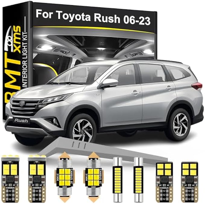 BMT xms طقم إضاءة داخلية LED مكون من 8 قطع بديلة لسيارة Rush F700 F800 F850 موديل 2006-2023، مصابيح بيضاء باردة 6000 كلفن - Image 1