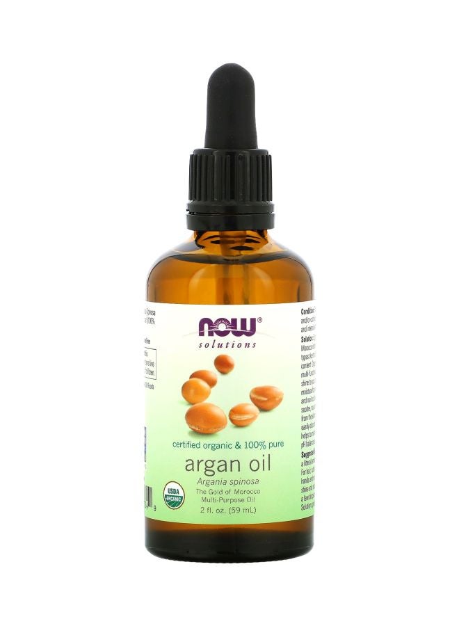 Now Foods Certified Organic Argan Oil Clear 59ml - Image 1