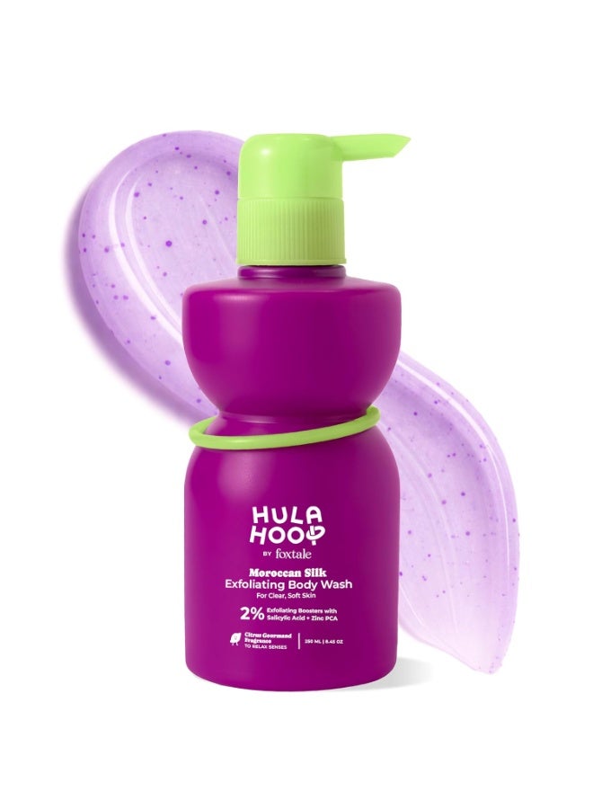 FoxTale 2% Salicylic Acid Exfoliating Body Wash With Zinc Pca|Reduces Body Acne, Strawberry Skin & Ingrown Hair|Smoothens Uneven Texture In 28 Days|Body Wash Men & Women|Exfoliating Shower Gel|250 Ml - Image 1