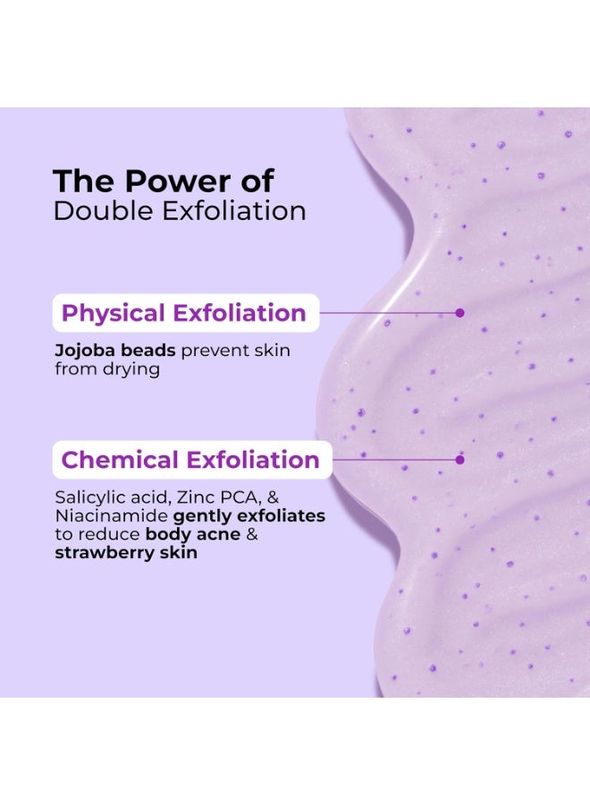 FoxTale 2% Salicylic Acid Exfoliating Body Wash With Zinc Pca|Reduces Body Acne, Strawberry Skin & Ingrown Hair|Smoothens Uneven Texture In 28 Days|Body Wash Men & Women|Exfoliating Shower Gel|250 Ml - Image 4