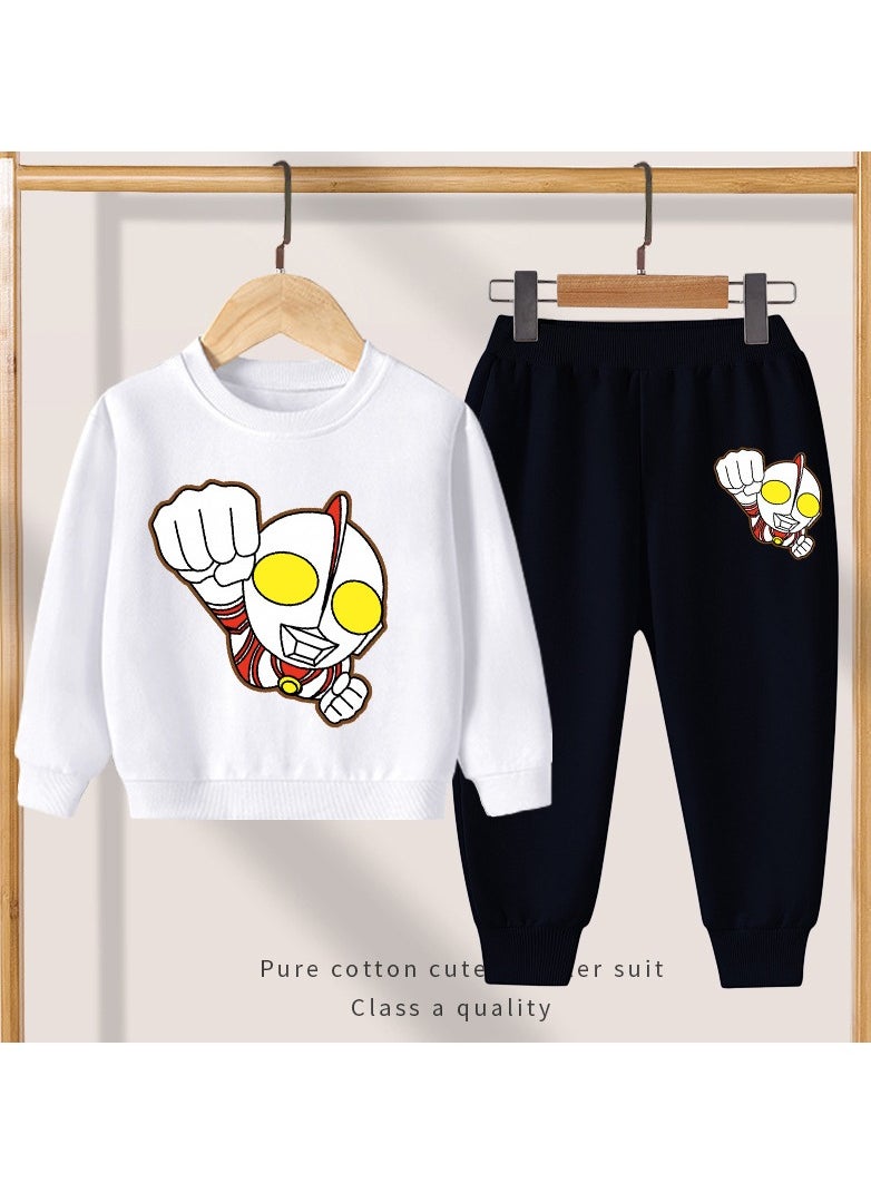 Generic 2 Piece Children's Cartoon Hoodie Set Ultraman 