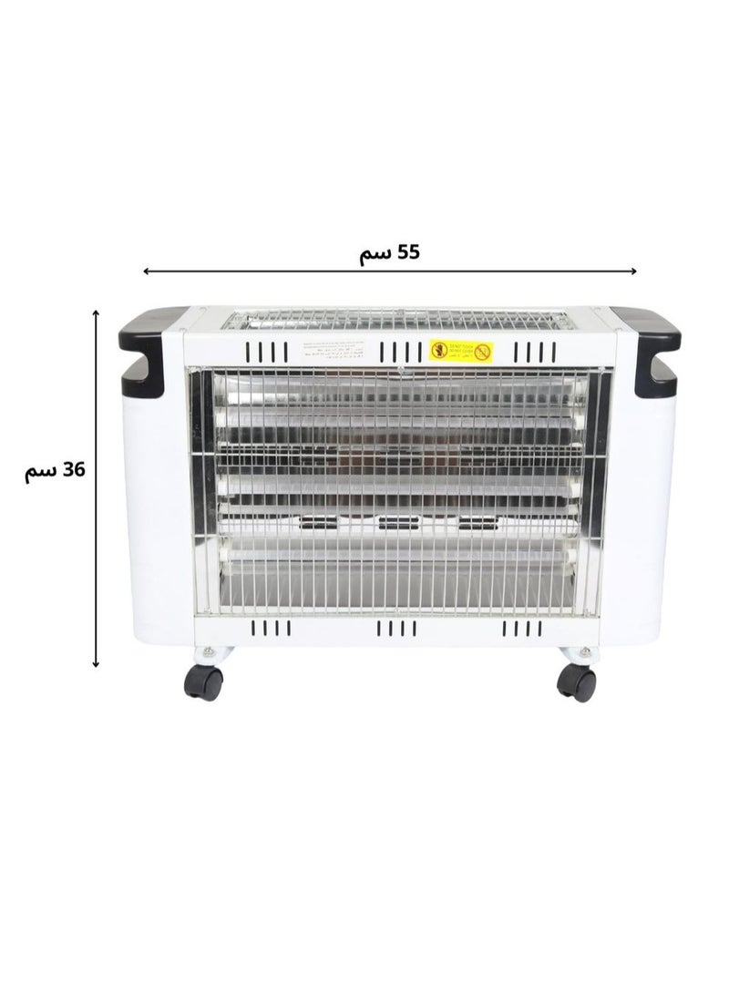 برووف دفاية كهربائية  تحتوي على ثلاثة اوجه وشبك امان ومقابض عازله للحراره بقدرة 1600 واط - Image 5