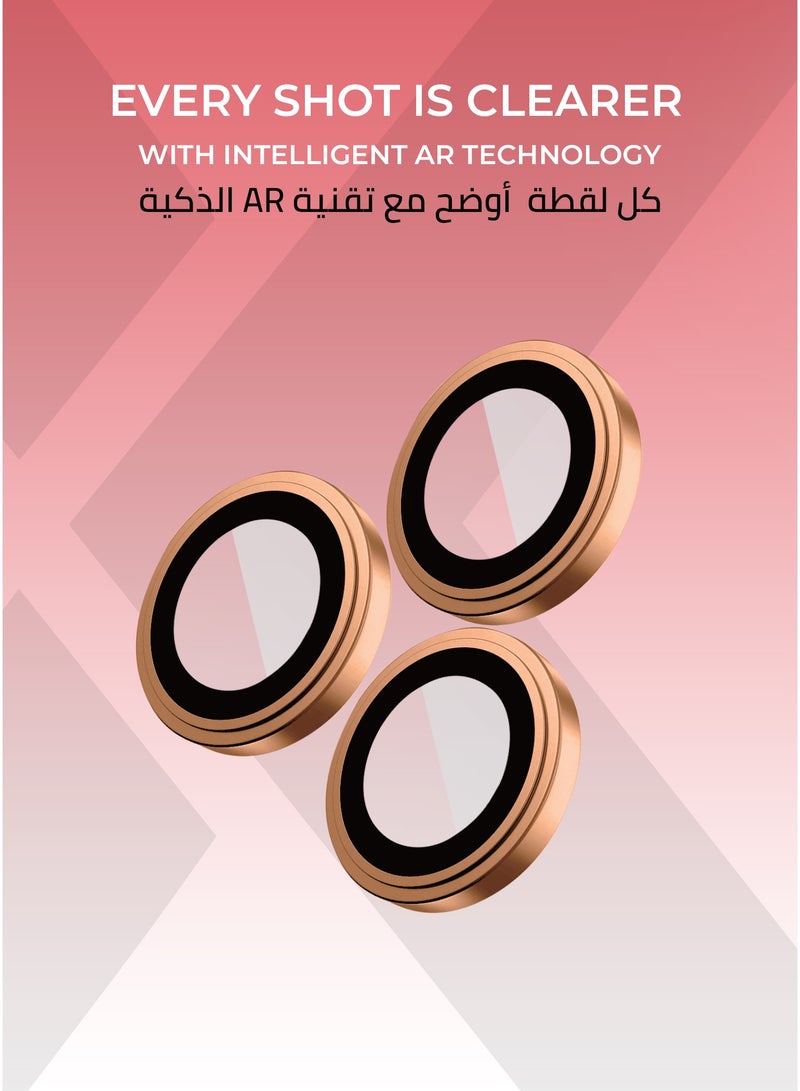 Xonda IPhone 17 Pro/Pro Max Camera Lens Protector Orange Color - HD Clarity, Easy and Precise Installation, Scratch Resistant,2-Pieces. - Image 4