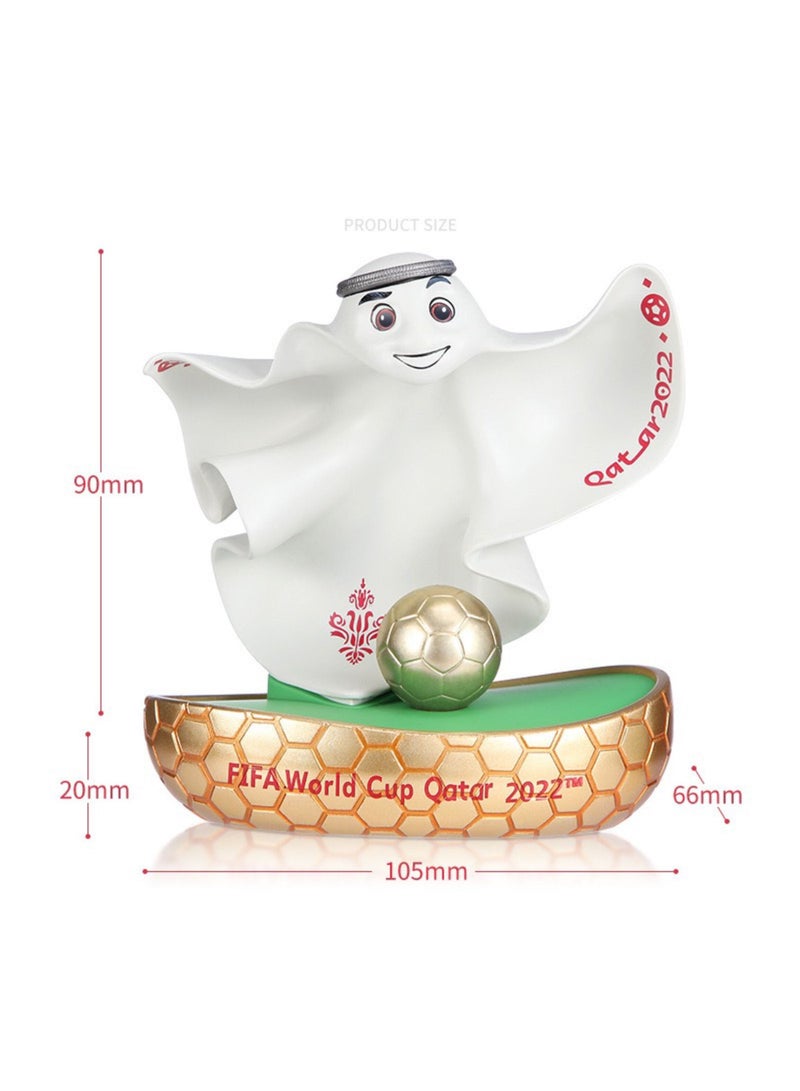 Tanwer Qatar World Cup mascot decoration football La'eeb mascot handmade is a gift for football fans - Image 2